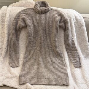 Abercrombie & Fitch Taupe Turtleneck Dress